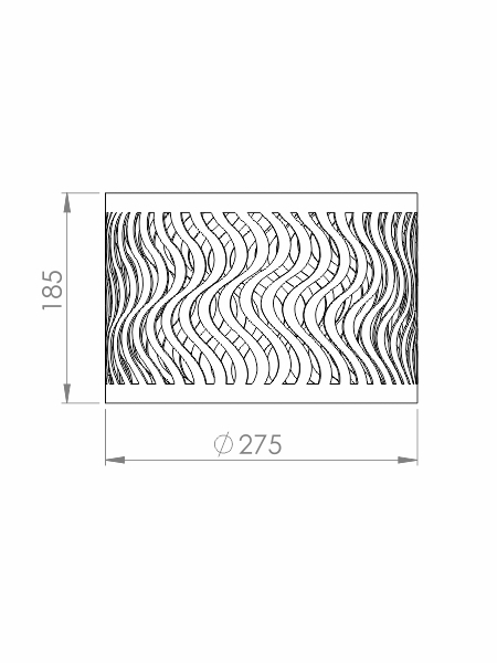 Pendente Classic Lar Dunas 28 Madeira 1L E27 Ø275x185mm 1067
