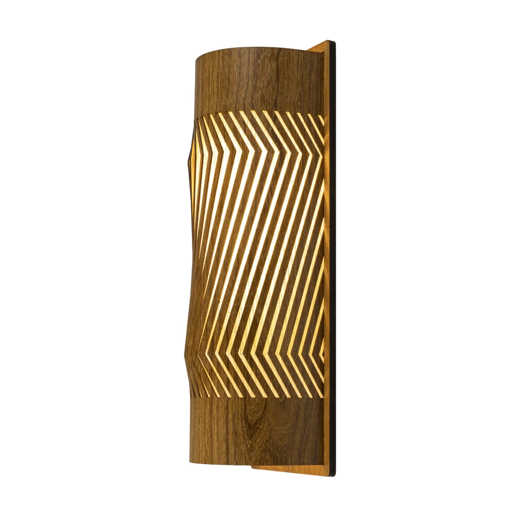 Arandela Classic Lar Balaio Madeira 2L E27 400x150x105mm 1087
