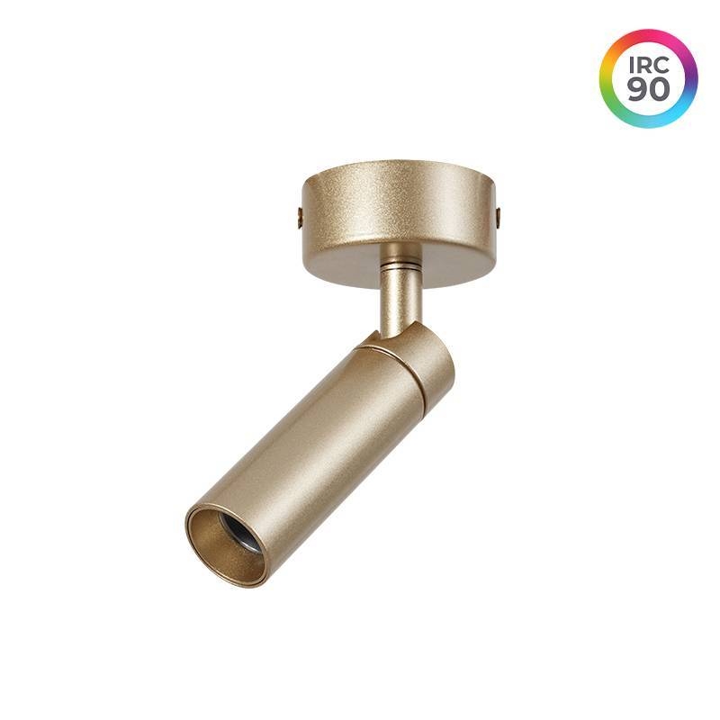 Spot Sobrepor Nordecor Blet 5 watts 24° IP20 3000K Dourado Bivolt Ø30x100mm 6995