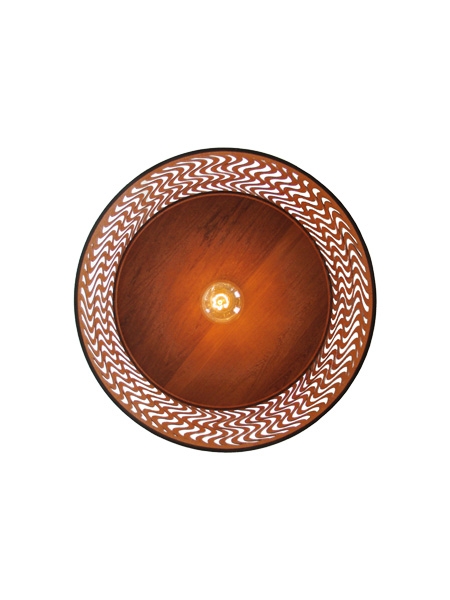 Pendente Classic Lar Dunas 45 Madeira 1L E27 Ø440x275mm 1066
