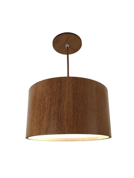 Pendente Classic Lar Slim 28 Madeira 2L E27 Ø275x152mm 1106

