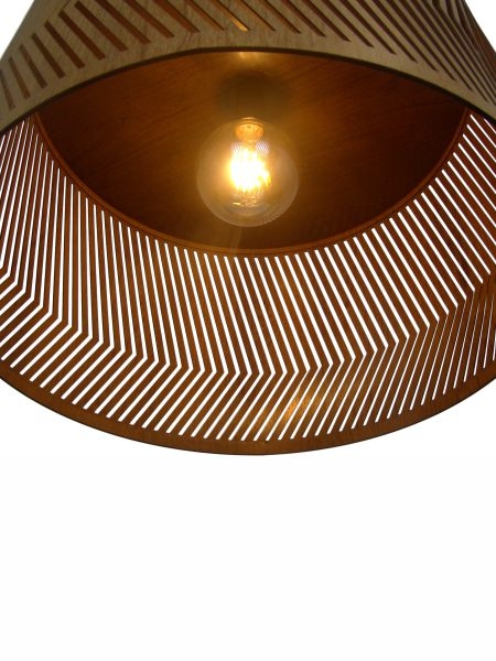 Pendente Classic Lar Balaio 45 Madeira 1L E27 Ø440x275mm 1054
