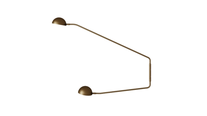 Arandela Foco Metallo Tavola Bowl Articulada com Plug Externo 2L G9 150x1030x809mm AR 179
