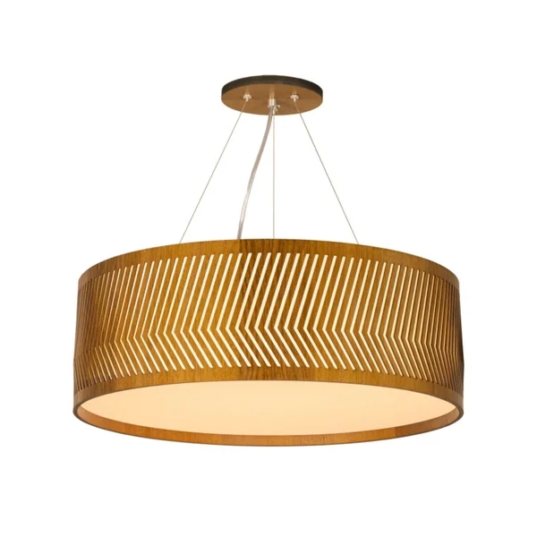 Pendente Classic Lar Balaio Slim 55 Madeira 5L E27 Ø550x185mm 1131
