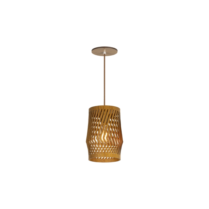 Pendente Classic Lar Balaio Pequeno Madeira 1L E27 Ø135x220mm 1049