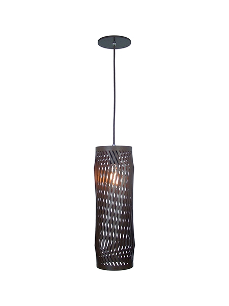 Pendente Classic Lar Balaio Longo 15 Madeira 1L E27 Ø135x440mm 1052
