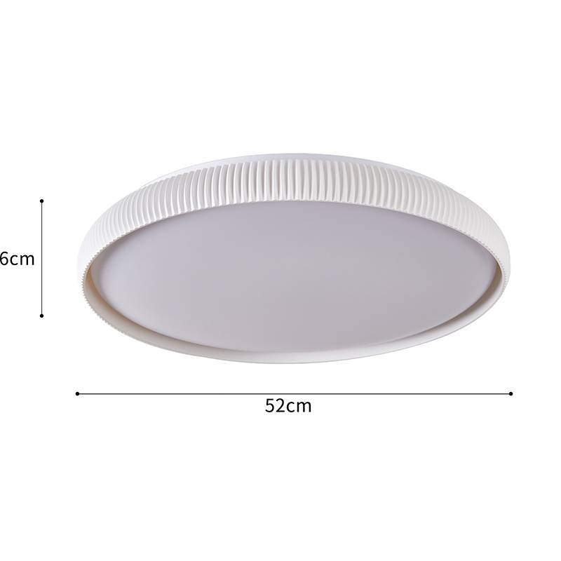 Plafon Nordecor Rond 33 watts Multitemperatura Branco Ø520x60mm 90036