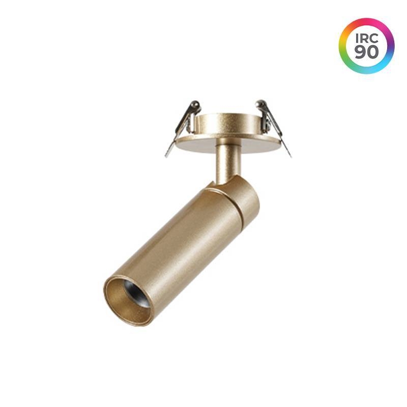 Spot Embutir Nordecor Blet 5 watts 24° IP20 3000K Dourado Bivolt Ø30x100mm 6994
