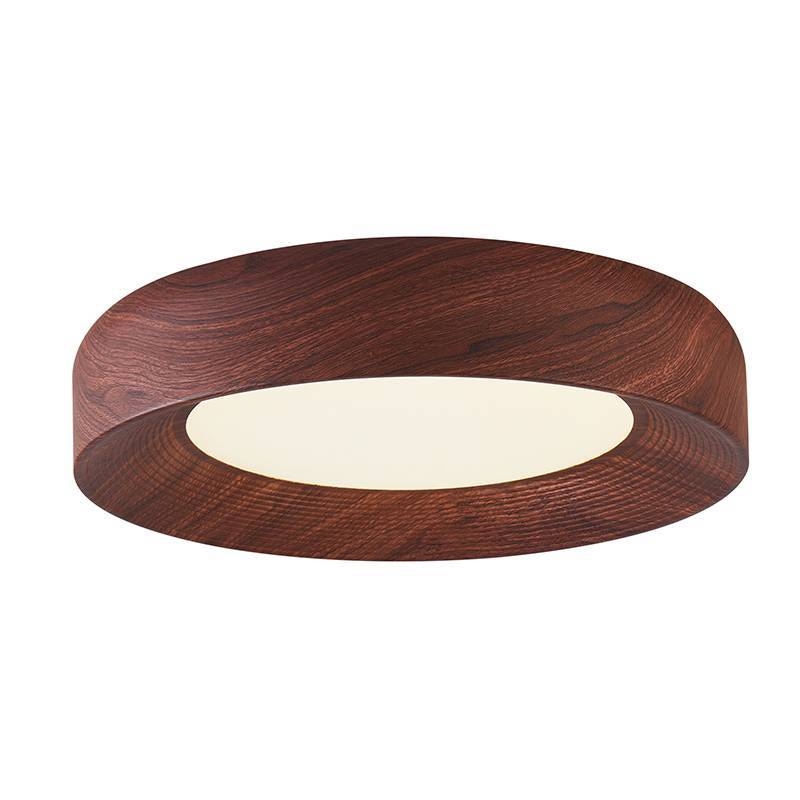 Plafon Nordecor Veta 36 watts Multitemperatura Imbuia Ø500x105mm 90023