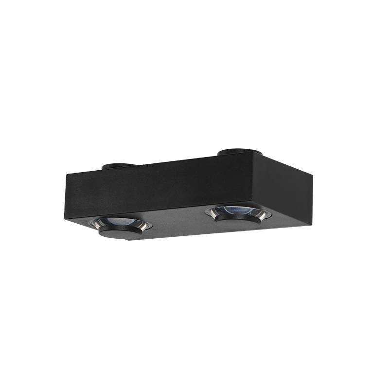 Arandela Nordecor Flou Duo 4 watts 2700K 40° IP65 Preto 96x48x30mm 2981