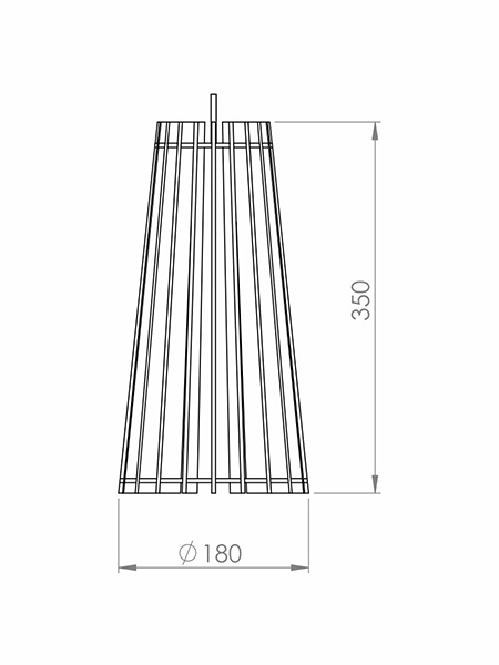 Pendente Classic Lar Spot 18 1L E27 Ø180x350mm 1016