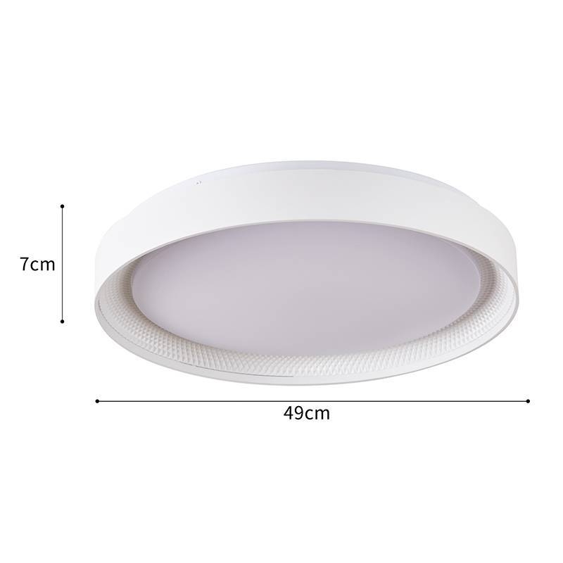 Plafon Nordecor Zyra 33 watts Multitemperatura Branco Ø490x70mm 90032