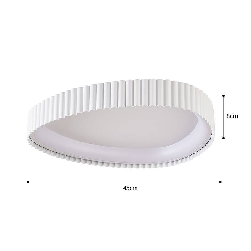 Plafon Nordecor Rivy 20 watts Multitemperatura Branco 450x80mm 90014