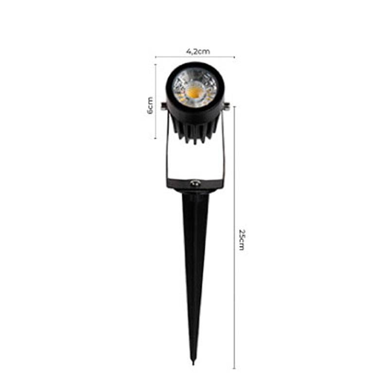 Espeto de Jardim Nordecor Oyne 3 watts 2700K 24° IP65 IRC90 250x60x42mm 80020