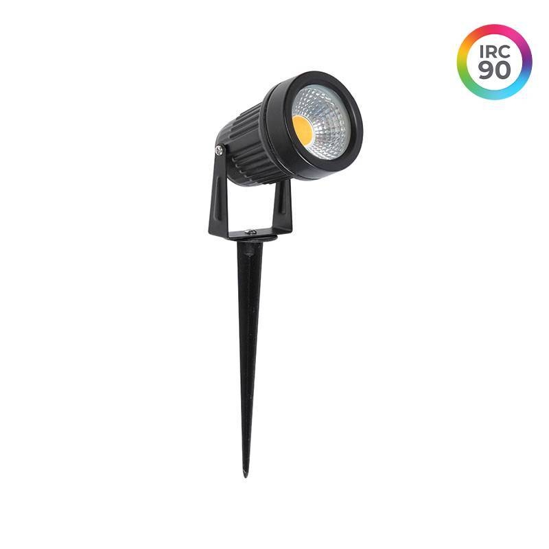 Espeto de Jardim Nordecor Hager 7 watts 2700K 36° IRC90 IP65 Preto Ø70x280mm 80019