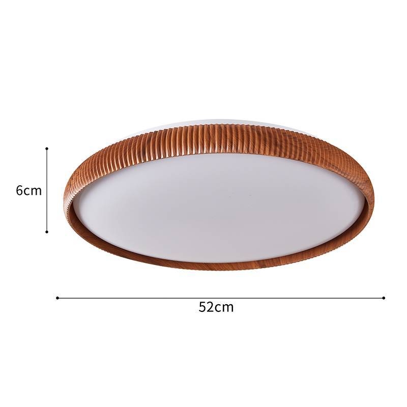 Plafon Nordecor Rond 33 watts Multitemperatura Imbuia Ø520x60mm 90038
