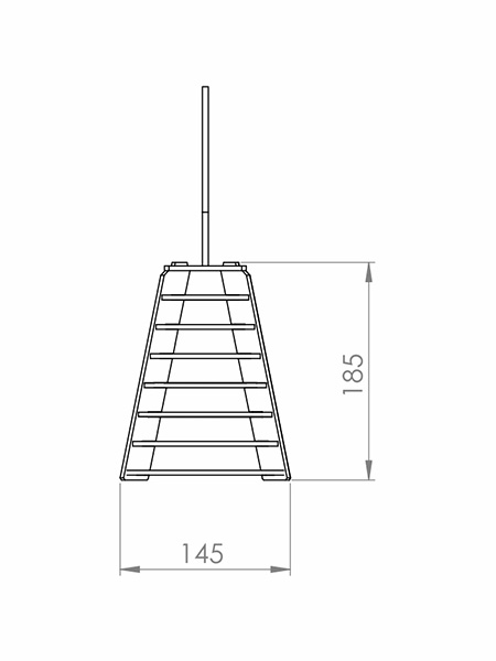Pendente Classic Lar Sino 1L E27 Ø150x190mm 1033
