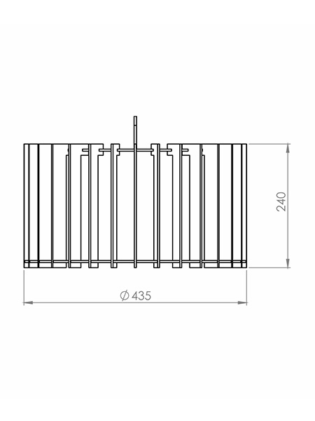 Pendente Classic Lar Floreira 1L E27 Ø440x250mm 1011