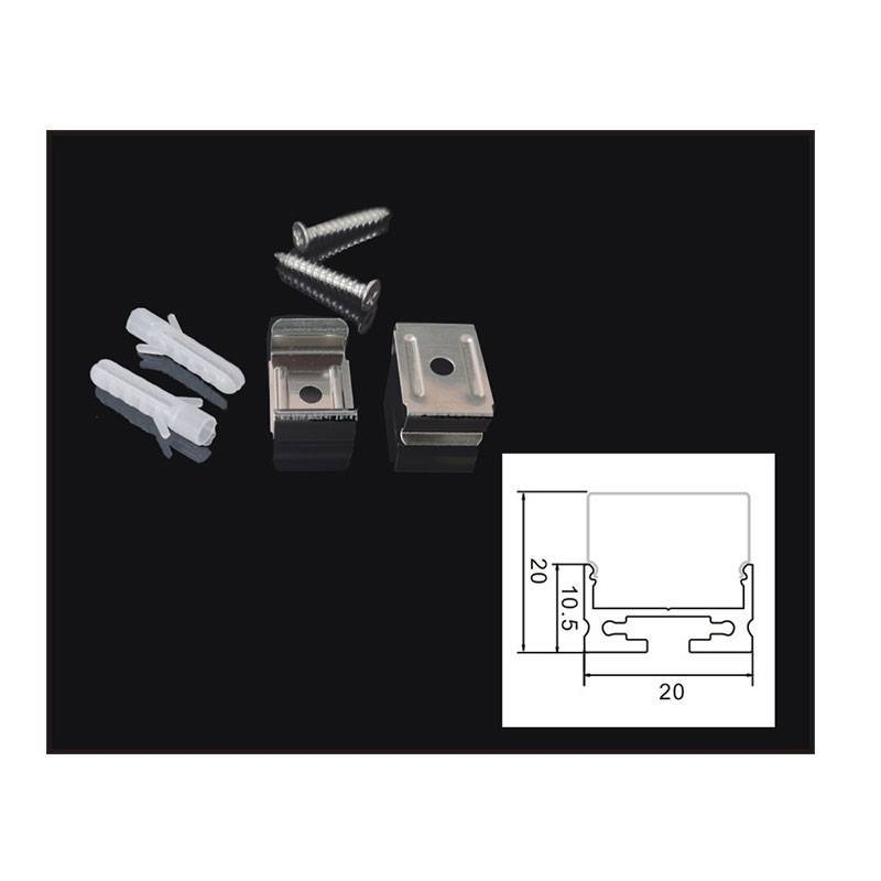 Kit Garra Nordecor para Perfil Vetro de Sobrepor 10 unidades 4172