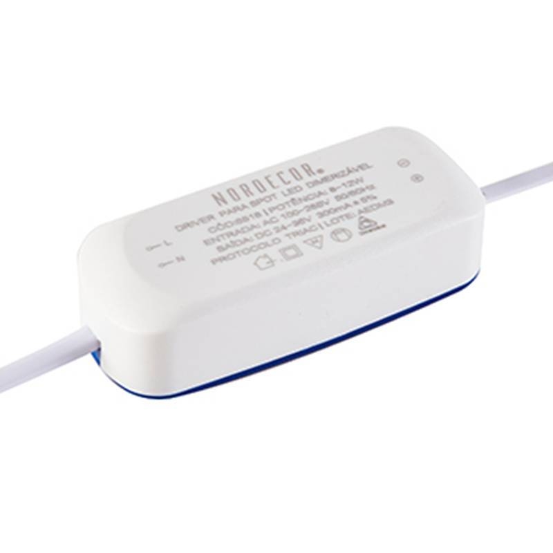 Driver Nordecor Dimerizável Triac para Spots 8-12 watts 24-36V 300MA 6518