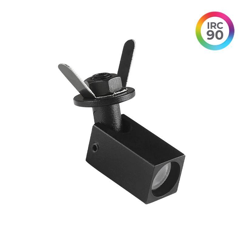 Mini Spot Nordecor Lit Embutir 1 watt 24V IRC90 3000K 24° Preto IP20 13x13x25mm 6981