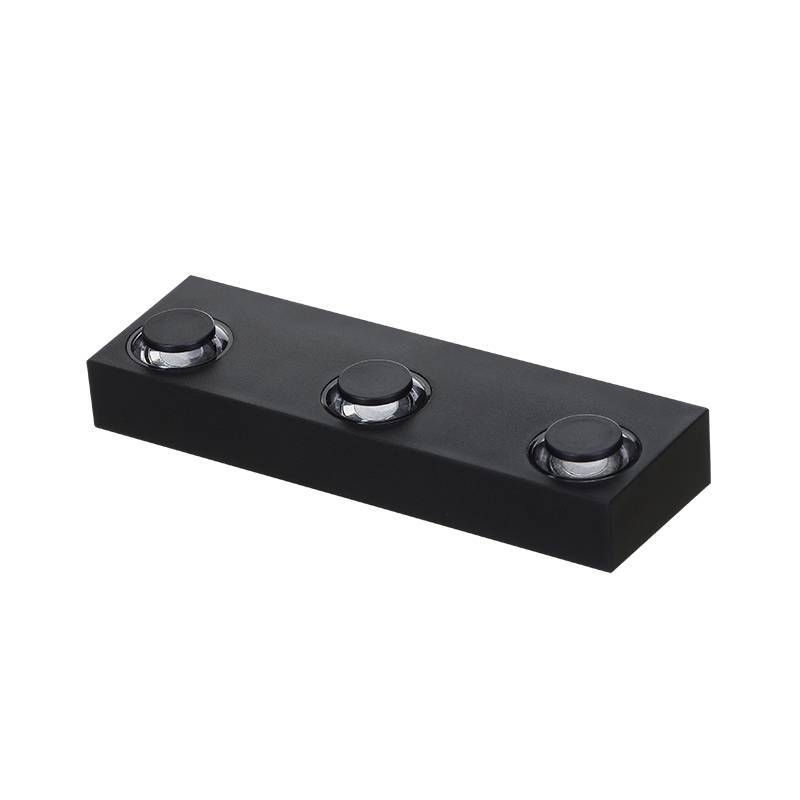 Arandela Nordecor Flou Tri 6 watts 2700K 40° IP65 Preto 156x48x30mm 2983