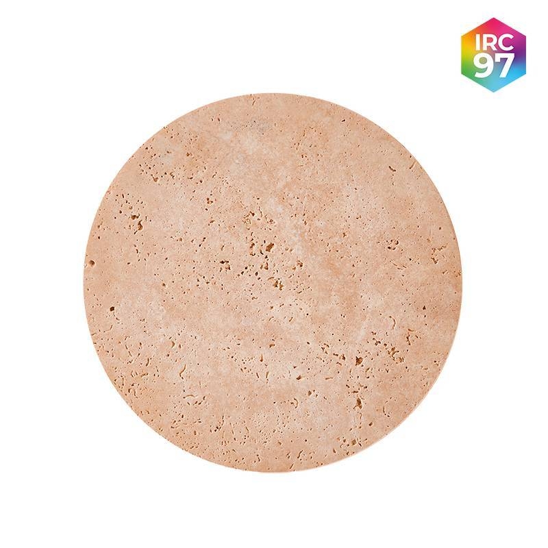 Arandela Nordecor Tivo Sole 10 watts 3000K IRC97 Mármore Travertino Ø250mm 90006