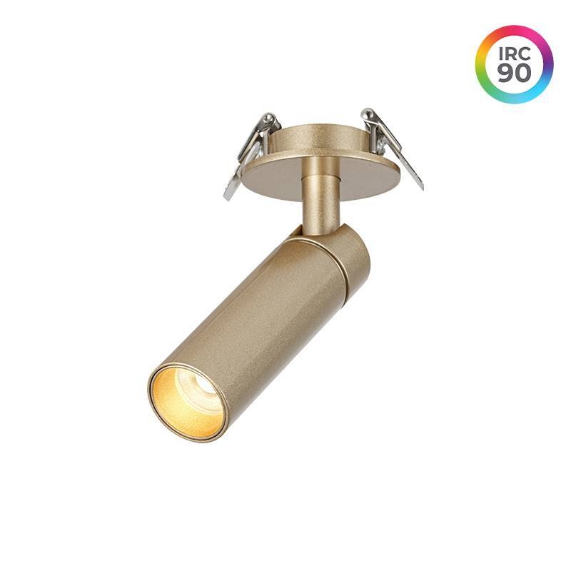 Spot Embutir Nordecor Blet 5 watts 24° IP20 3000K Dourado Bivolt Ø30x100mm 6994
