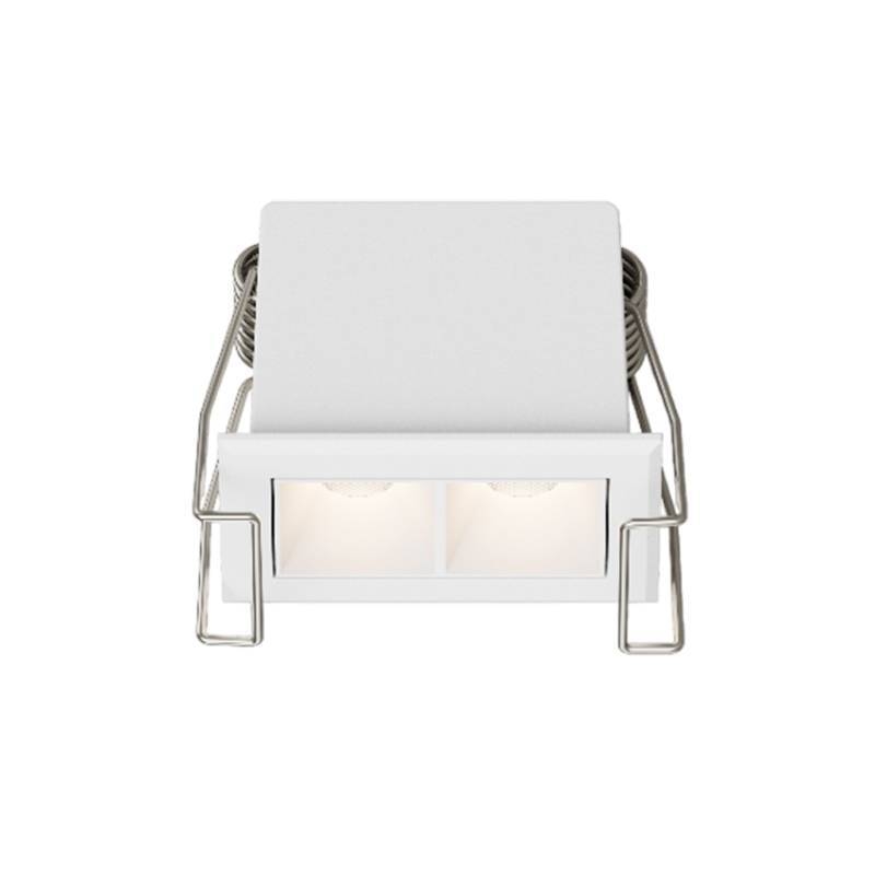 Embutido Nordecor Powerlux 2 Focos 3 watts Branco 2700K IRC97 36° Bivolt 52x32x40mm 80000