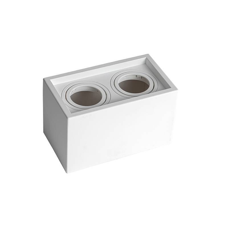 Spot Sobrepor Nordecor Loyo 2L MR16 Branco 166x94x96mm 6984