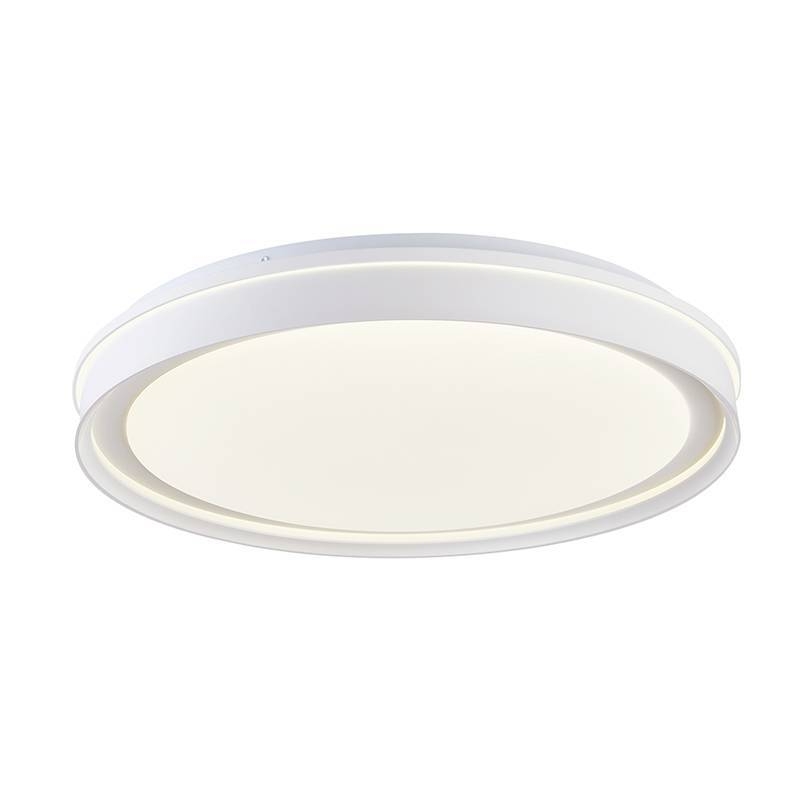 Plafon Nordecor Glyner 33 watts Multitemperatura Branco Ø500x70mm 90034