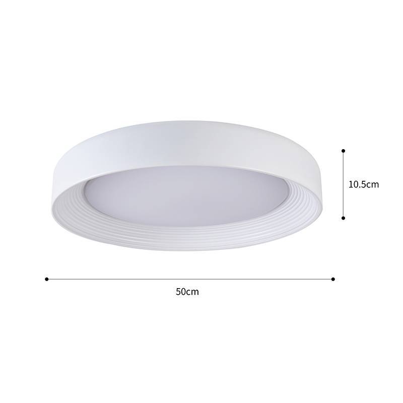 Plafon Nordecor Veta 36 watts Multitemperatura Branco Ø500x105mm 90019