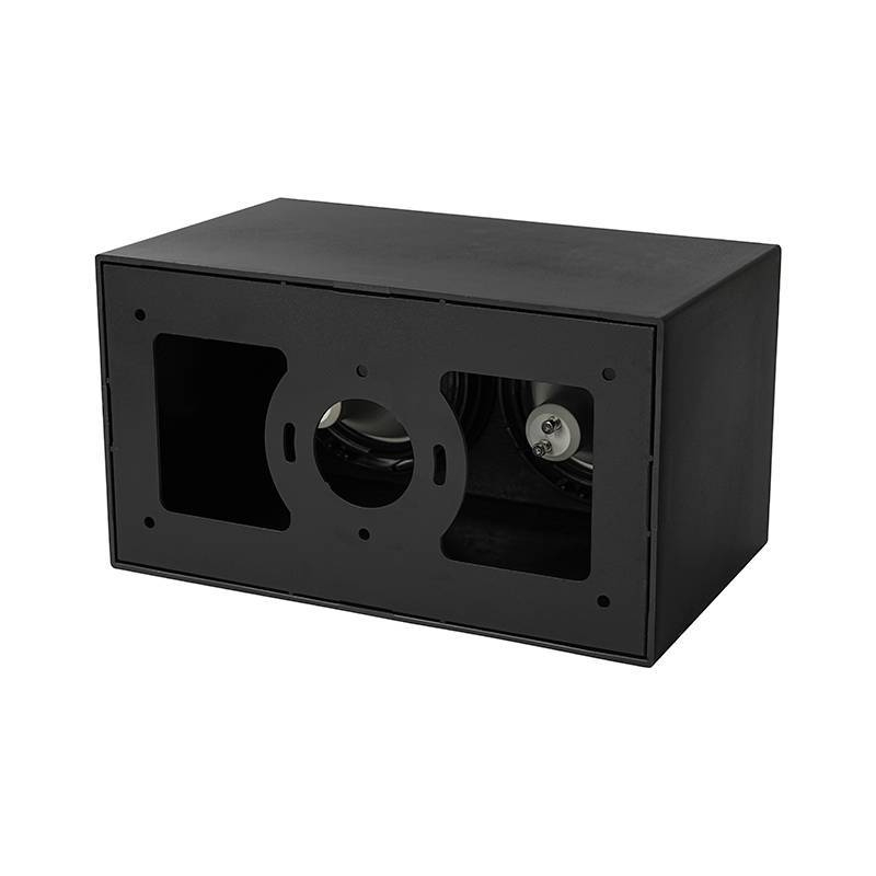 Spot Sobrepor Nordecor Loyo 2L PAR20 Preto 216x120x130mm 6987