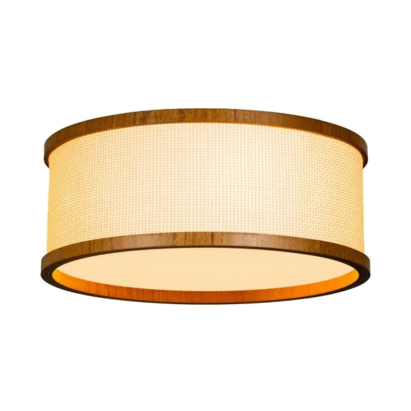 Plafon Classic Lar Palha Leve PL4517 Madeira 3L E27 Ø440x170mm 1261


