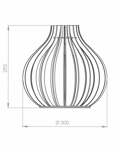 Pendente Classic Lar Flamboyant 30 1L E27 Ø300x295mm 1042