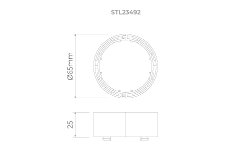 Anel de Elevação Stella para Embutidos S.Ground 6,5 watts (02 unidades) STL23492