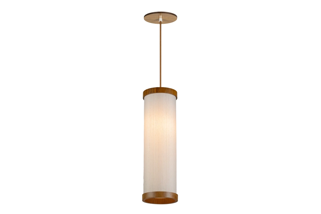 Pendente Classic Lar Soft C1032 Madeira 1L E27 Ø100x320mm 1245


