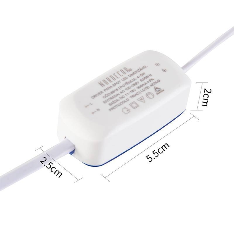 Driver Nordecor Dimerizável Triac para Spots 4-5 watts 11-16V 300MA 6516