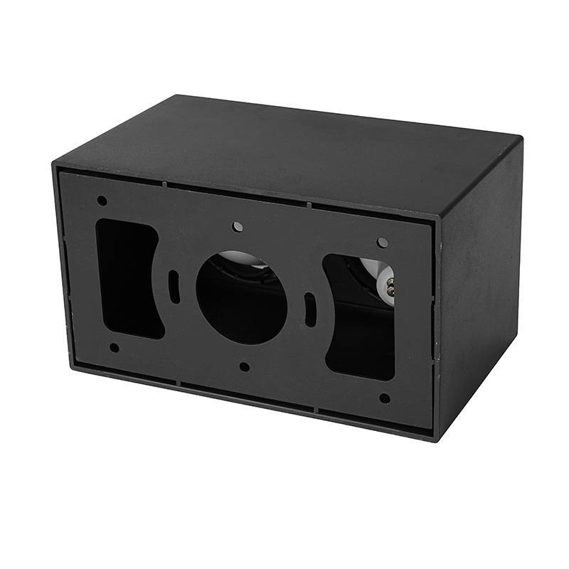 Spot Sobrepor Nordecor Loyo 2L MR16 Preto 166x94x96mm 6985