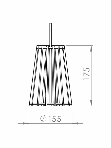 Pendente Classic Lar Spot 15 1L E27 Ø155x175mm 1015