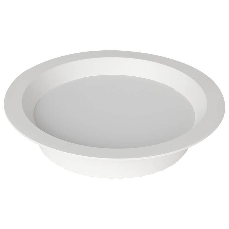 Painel Embutir Recuado Nordecor Kais 18 watts 3000K Branco Bivolt Ø220x44mm 4276