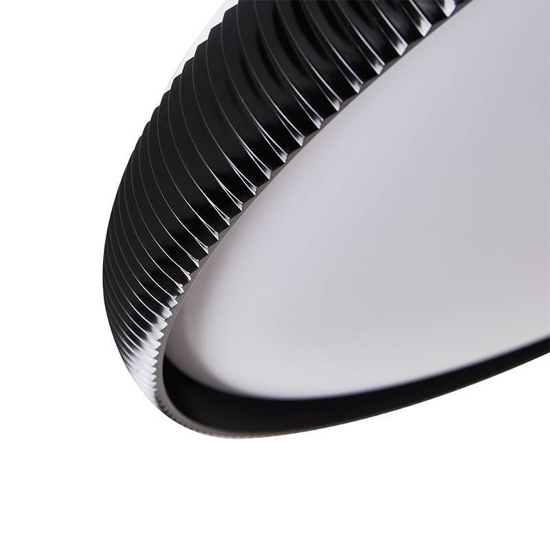 Plafon Nordecor Rond 33 watts Multitemperatura Preto Ø520x60mm 90037