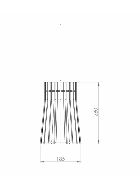 Pendente Classic Lar Castelo 1L E27 Ø185x280mm 1020