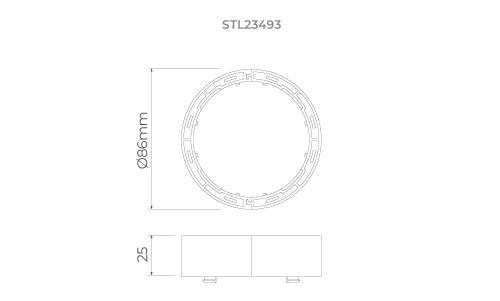 Anel de Elevação Stella para Embutidos S.Ground 11,5 watts (02 unidades) STL23493