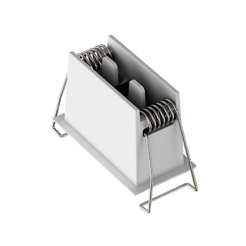 Embutido Nordecor Powerlux 3 Focos 5 watts Branco e Fundo Preto 2700K IRC97 36° Bivolt 62x32x40mm 80004