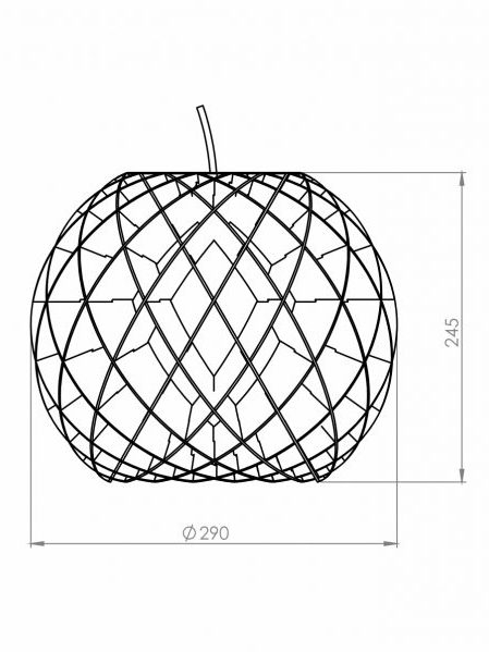 Pendente Classic Lar Trançado Esfera 30 1L E27 Ø290x245mm 1003