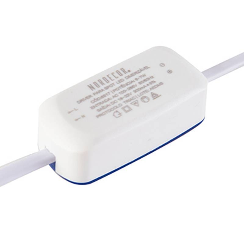 Driver Nordecor Dimerizável Triac para Spots 6-7 watts 18-22V 300MA 6517