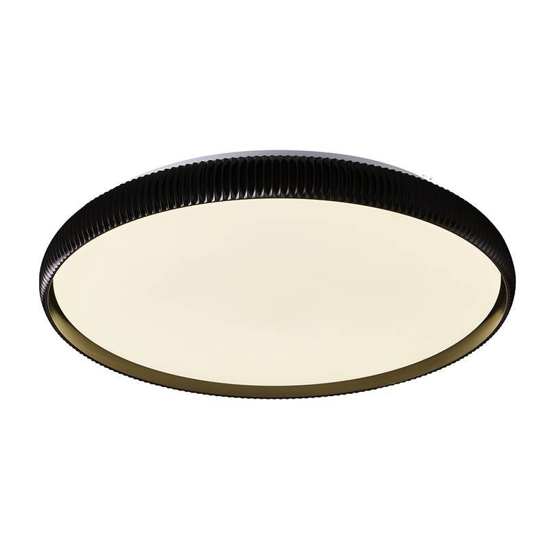 Plafon Nordecor Rond 33 watts Multitemperatura Preto Ø520x60mm 90037