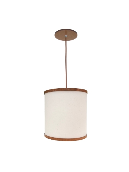 Pendente Classic Lar Soft C2020 Madeira 1L E27 Ø200x200mm 1091

