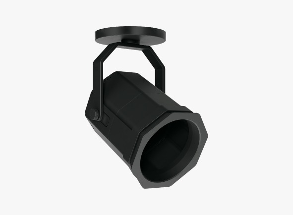 Spot Stella Stage com Canopla Preto 1L PAR30/AR111 Ø141x175mm STL25458PTO